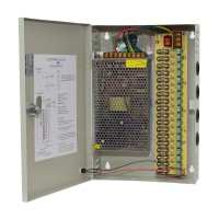 Sursa stabilizata in comutatie pentru 18 camere 200W in cutie de jonctiune
